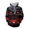Halloween costume new digital printing dark couple casual sweater