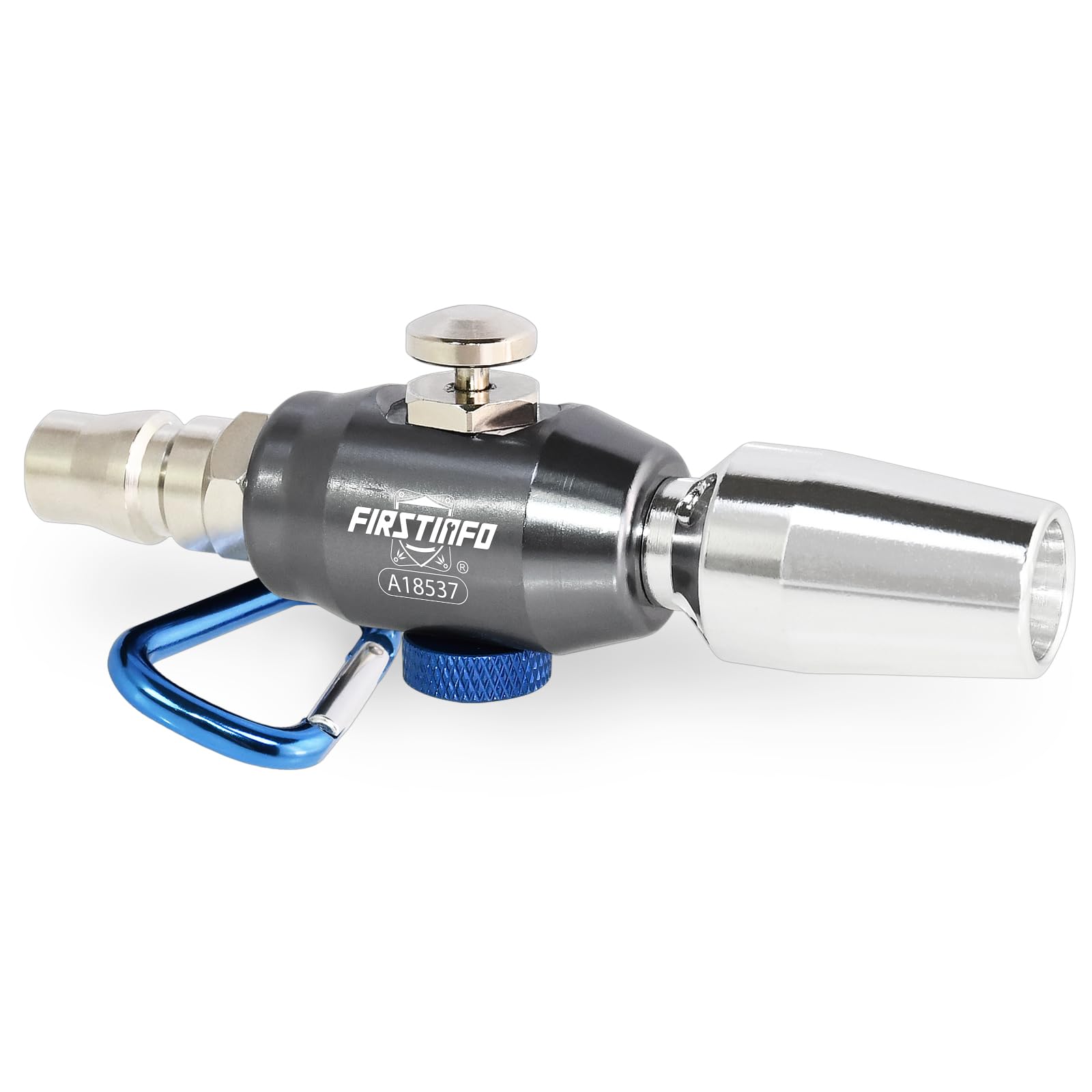 

Ryosho FIRSTINFO TOOLS Powerful Mini Air Duster Gun, Aluminum with Air Boost Nozzle and Adjustable Flow Rate