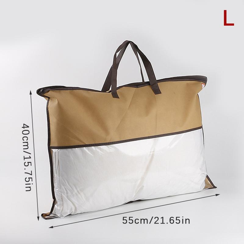 Průhledný netkaný polštář, balená přikrývka, deka, zip, prachotěsný úložný vak, domácí organizér, taška, nákupní taška, různé velikosti