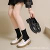 British Style Shallow Mouth Uniform JK Small Leather Shoes for Women 2025 Autumn New College Fengsen Department One-pedal Loafers for Women