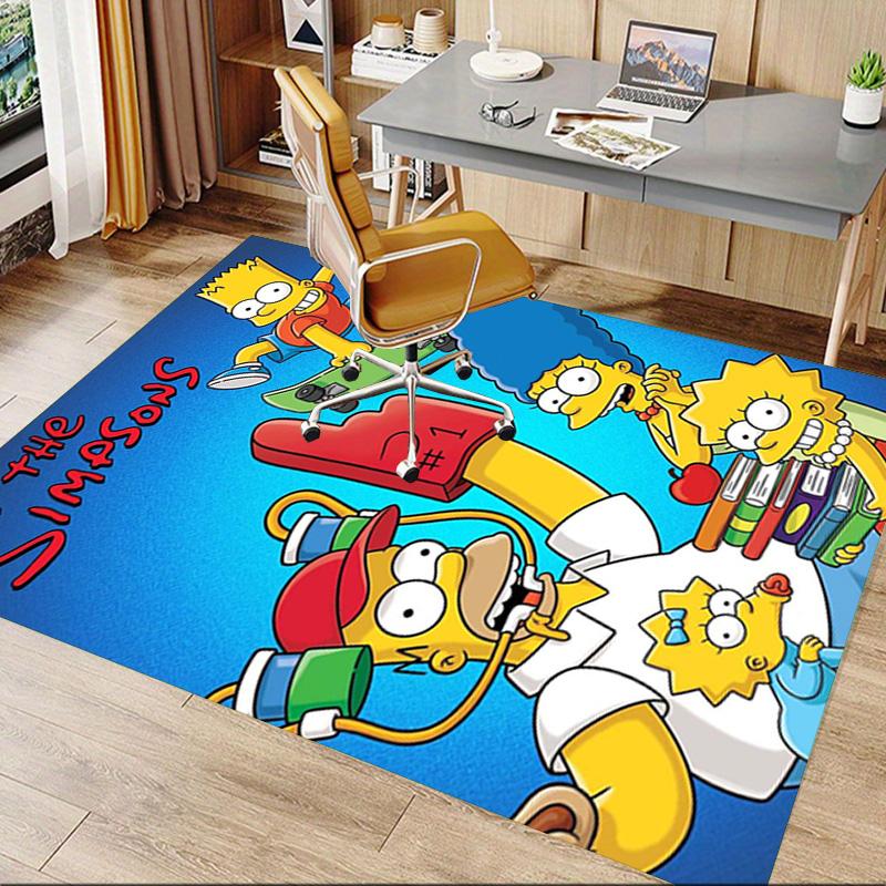 1pc Simpsons Family Celebration Carpet for Playroom Bedroom Living Room Sofa Home Decor,kids Game Area Rug Non-slip Floor Mat Y82660