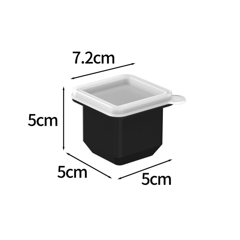 Popular Silicone Ice Cube Tray with Lid – 4 Large Slots & 15 Square Compartments for Soup or Food Storage