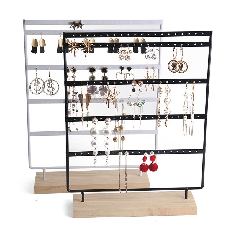 Zhiyu 5-Tier Earring Stand with 100 Holes for Jewelry Storage