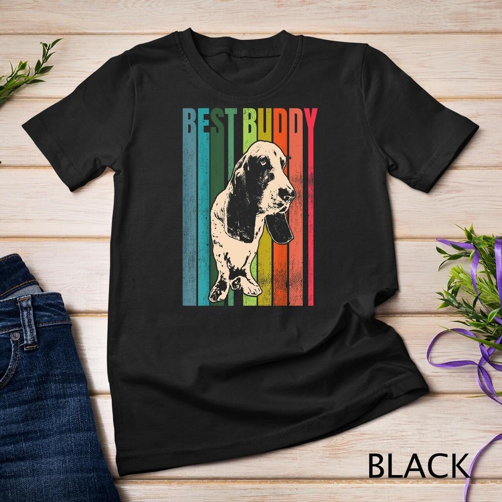 

Vintage Basset Hound T-Shirt Men Women Kids Gift Unisex T-shirt 2XL