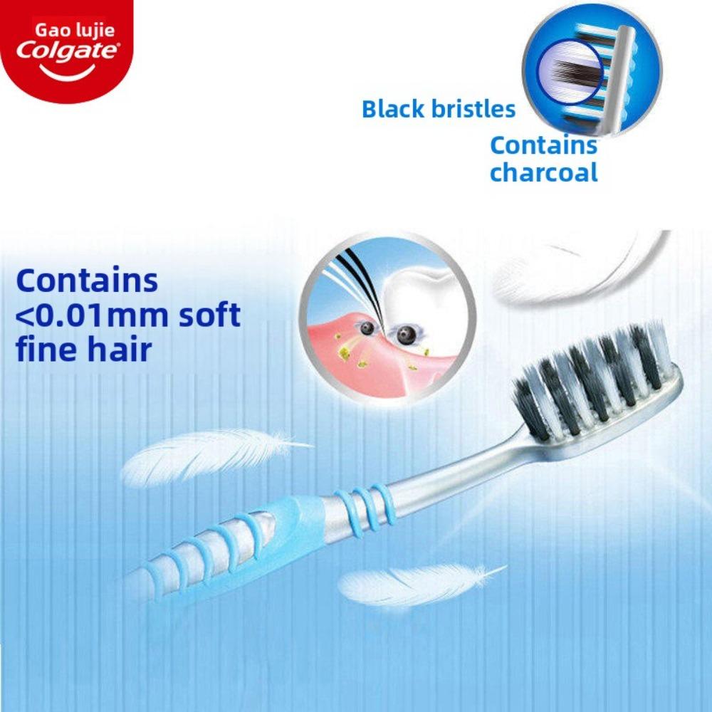 5PCS Colgate Toothbrush - Soft Bristles, Color Random, Adult Soft Hair Toothbrushes, Oral Care Family Pack