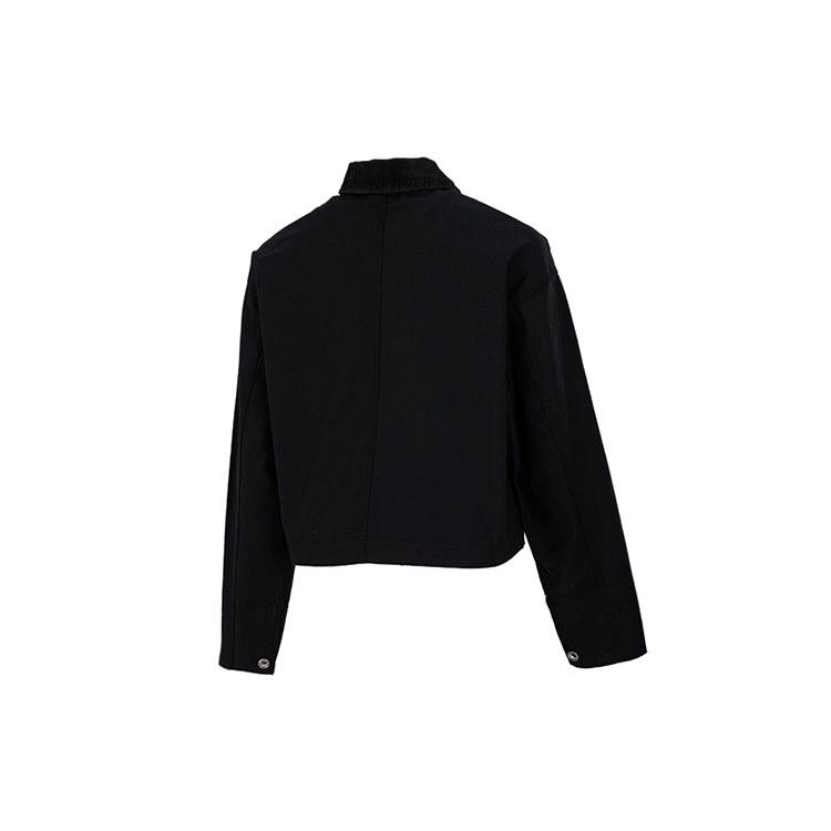 Converse Jackets Women's Black Lapel Moderate Workwear 10021081-A01