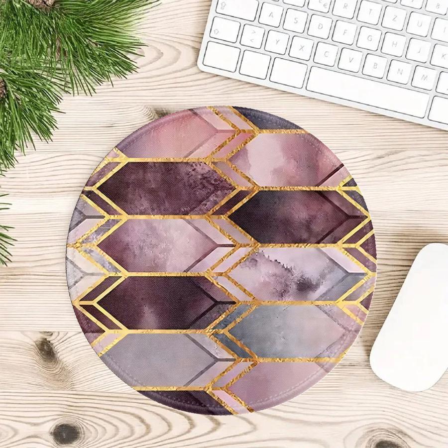 

1pc Mouse Pad Game Console Pad Desk accessories office Pad Computer Laptop Pad Keyboard Mouse Pad Anti slip Polygonal Pattern 200x200x2mm