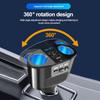 Car Cigarette Lighter Splitter Charger PD+Dual USB Quick Charge Socket FM Transmitters V5.0 Bluetooth Hands-free Call U-disk AUX