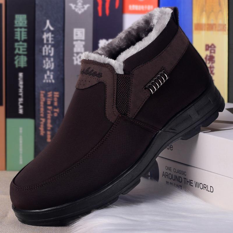 Cotton shoes men's winter cotton shoes waterproof thickened thermal polyurethane Beijing large soft-soled cotton boots