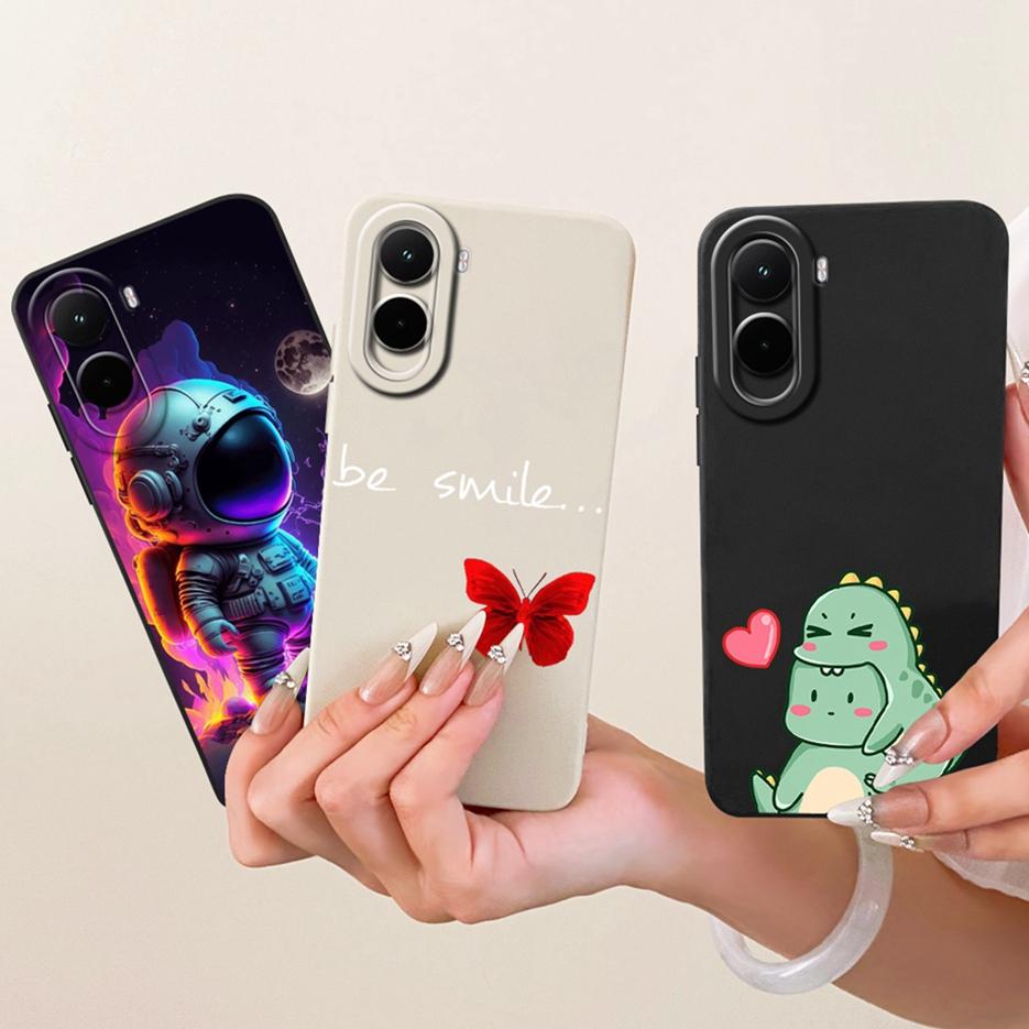 For Xiaomi Poco M7 4G Case Cute Dinosaur Astronaut Painted Cover Soft Silicone Phone Case For Xiaomi Poco M7 Plus M7Plus 5G Bags