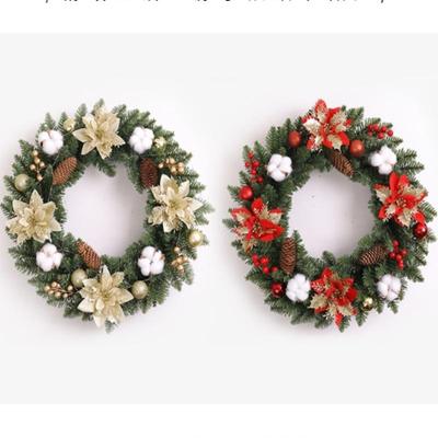 2025 Christmas Wreath Front Door Wreath Lights Vintage Farm Wreath Pine Cones Fall Thanksgiving Xmas Decor