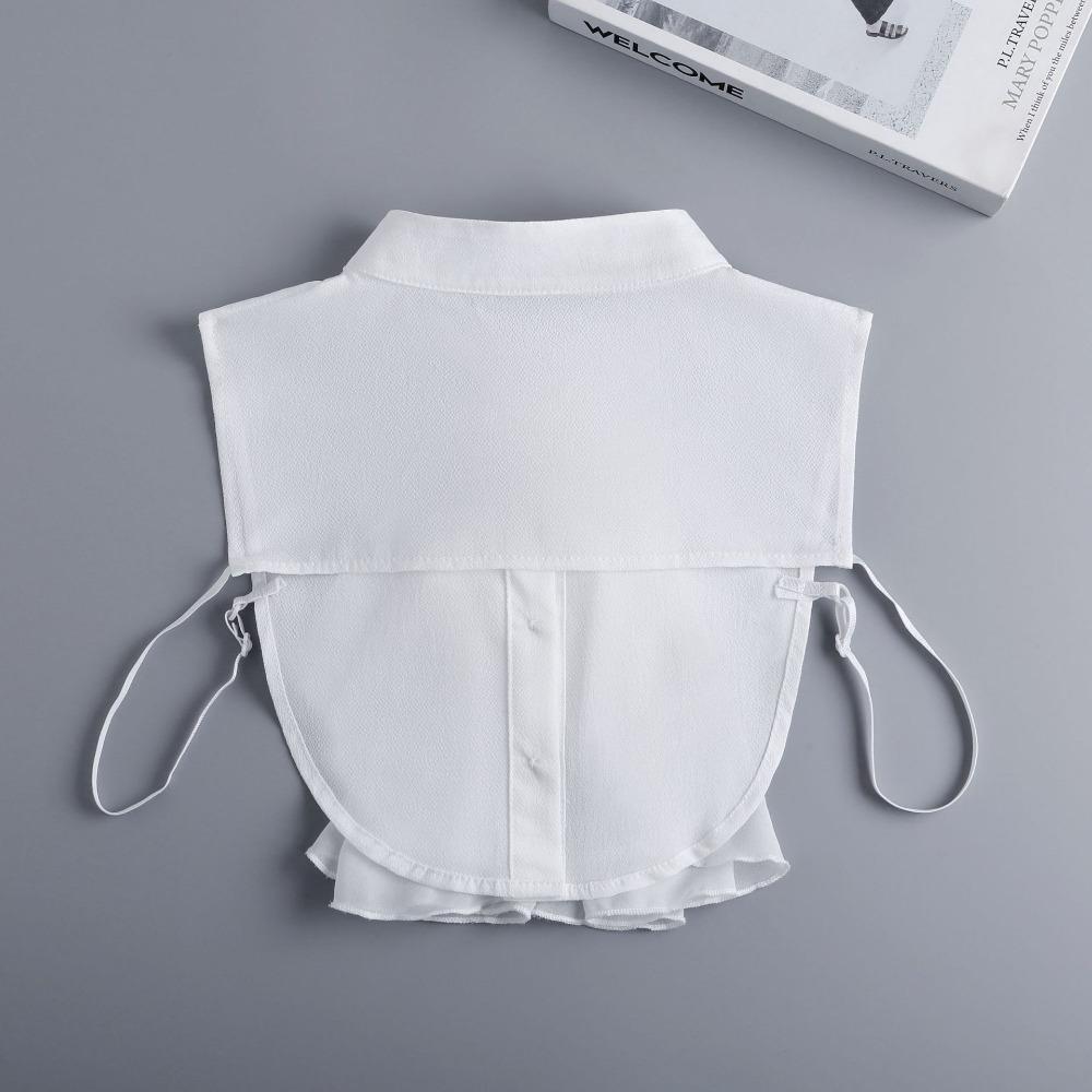 High Quality Detachable Collars for Woman White Chiffon Fashionable Collar Spring Autumn Collar