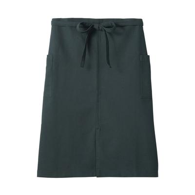 MUJI Cotton Plain Weave Garcon Dark One Size Fits 12835813 Apron, Gray, All,