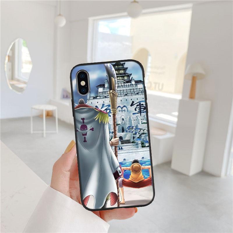One Piece Edward Newgate Soft Shell Phone Case for iPhone 16 15 14 13 12 Pro Max Plus Mini