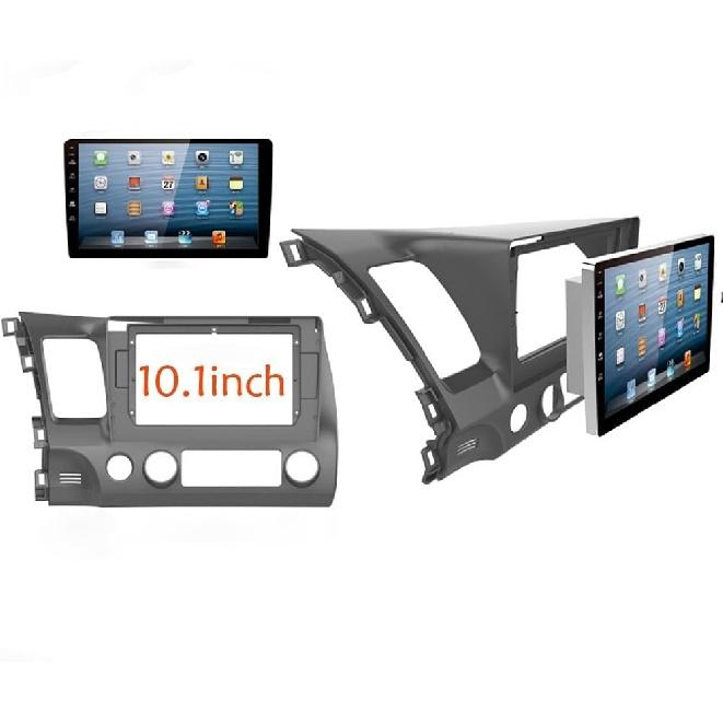 10.1 Inch Car DVD Frame Audio Dash Trim Kits Facia Panel Radio Player Screen 2 Din/Fit For HON.DA CIVIC 2006-2011 Left Stereo(Only Frame)
