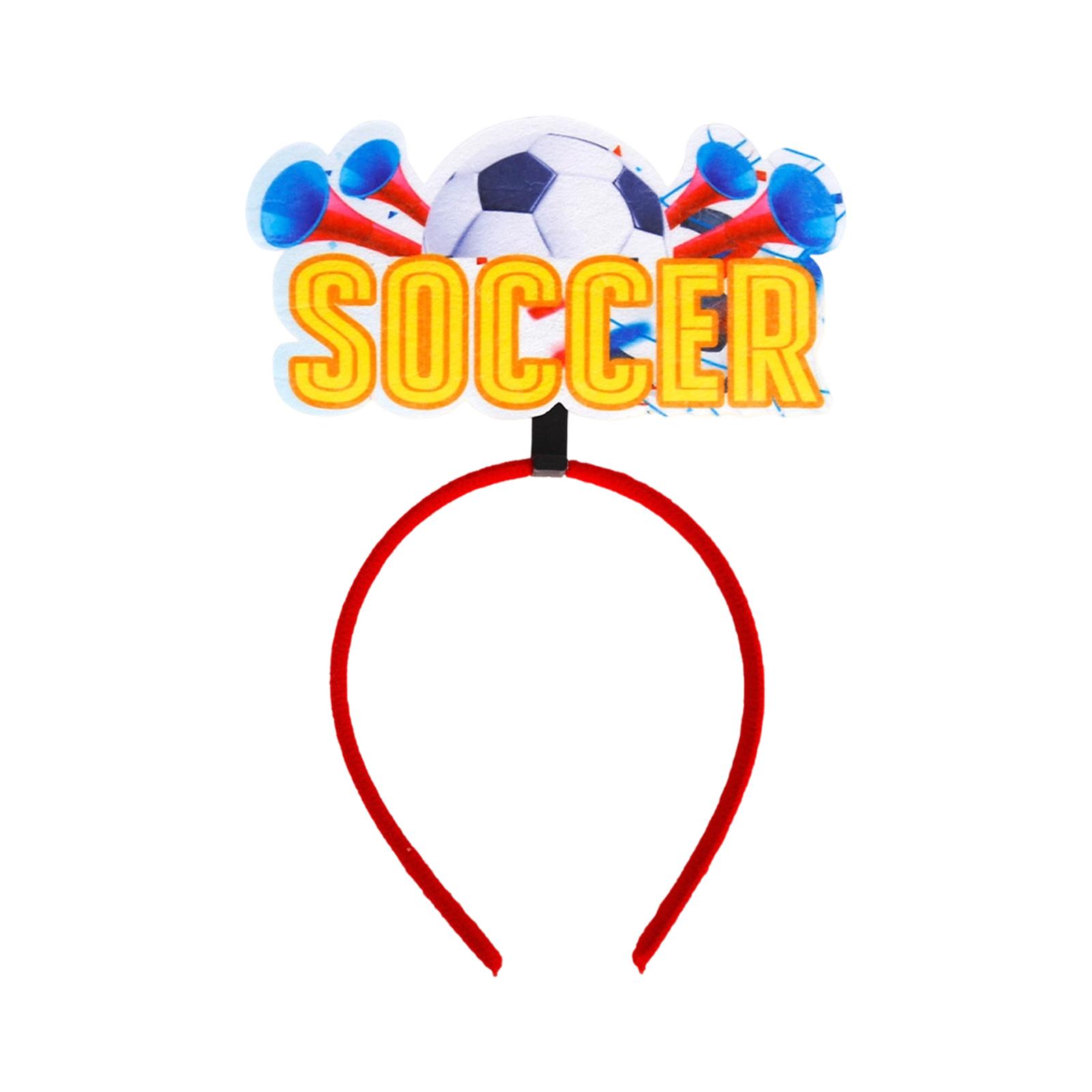 Football Birthday Party Decoration Cheering Headpiece  Football Watching Party Props One Size
