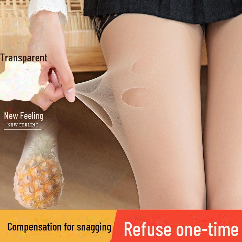 Ultra-Thin Transparent Women's Stockings with Cat Claw Design - Spring & Summer Anti-Hook, Arbitrary Cut Pantyhose