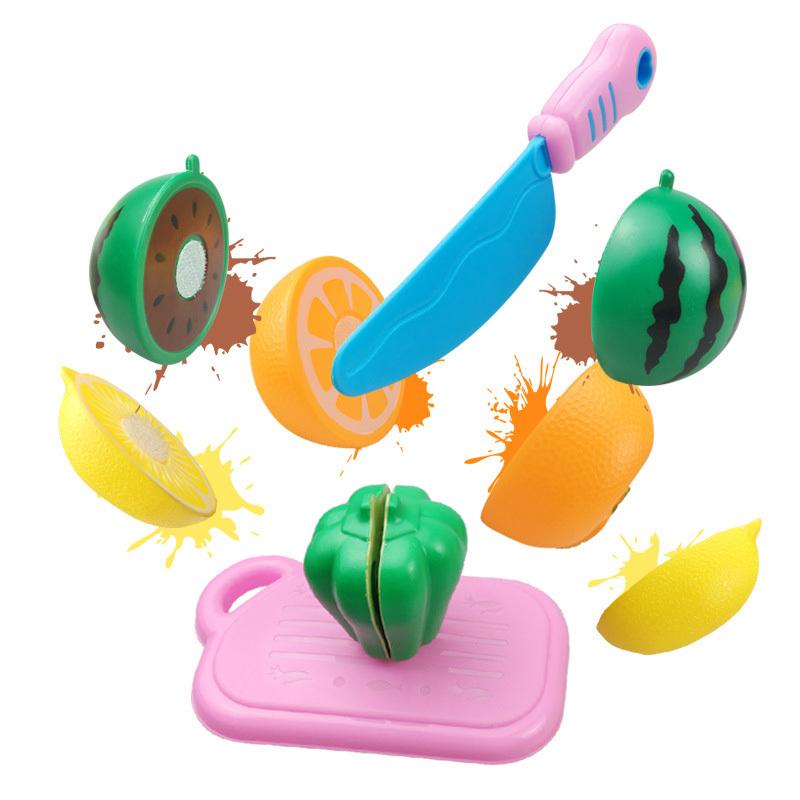 25pcs/set Cutting Toy Set Plastic Cutting  Tool With Fruits Vegetables