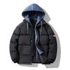 Men's Loose Casual Cotton Jacket Long Hip-Length    Warm Winter Daily Coat
