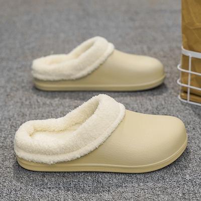 Nouvelles Pantoufles Chaussures Décontractées d'Hiver pour Homme pour la Maison Intérieur Extérieur Plus Chaud Antidérapant Bout Rond Eva Pantoufle Homme Jeune Mode