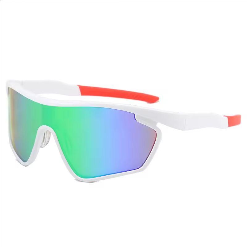 

Trendy Fashion Mountaineering Outdoor Sunglasses Cycling Large Frame Running UV400 Anti-ultraviolet Sports Goggles XSY855 зелений