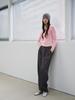GENERALIDEA Airy Round Neck Pintuck T-Shirt [Pink] / Gf1Lts505