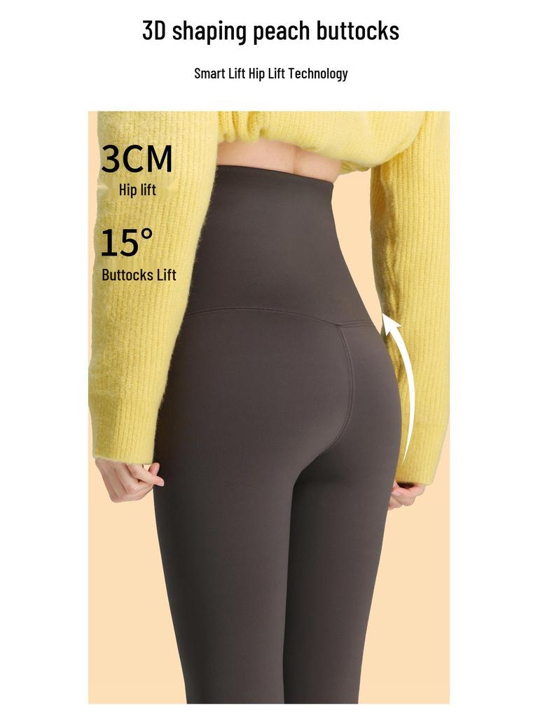 Women's Extra Thick Fleece-Lined High Waist Yoga Pants - 800g Cotton, Warm, Extra Long Winter Base Layer (2025)