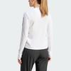 Adidas Womens Own The Run Long Sleeve Long-Sleeve Top White Women Streetwear IK7437