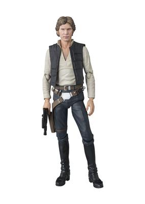 TAMASHII NATIONS Star Wars Han Solo NOVÁ 150mm malovaná pohyblivá figurka S.H.Figuarts (NADĚJE) Cca. ABS a PVC