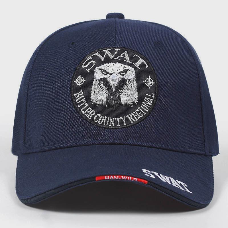 SWAT Armee Kappe Männlich Gestickter Adler Schwarz Baseball Caps Männer Gorras Para Hombre Frauen Snapback Knochen Masculino Taktische Kappe