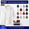 Unisex Slim Fit Hooded Sweatshirt - Warm, Casual Long Sleeve Logo Pullover for Spring & Autumn