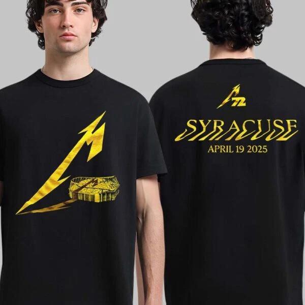 

Metallica Syracuse New York April 19 2025 At JMA Wireless Dome Artwork M72 Shirt Unisex T-Shirt XXXL