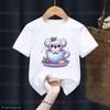 Fashion New Girls T-Shirt Cute Watercolor Koala Animal Print Toddler T Shirt Fashion Cute Baby Shirt Summer Kids Short Sleeved Shirt Top