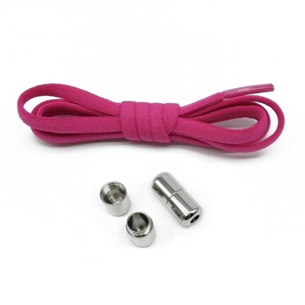 Easy Wear Semicircle No Tie Shoelaces Metal Lock Adjustable Lazy Laces Elastic One Size Fits All Shoe Rope Shoes Accessories