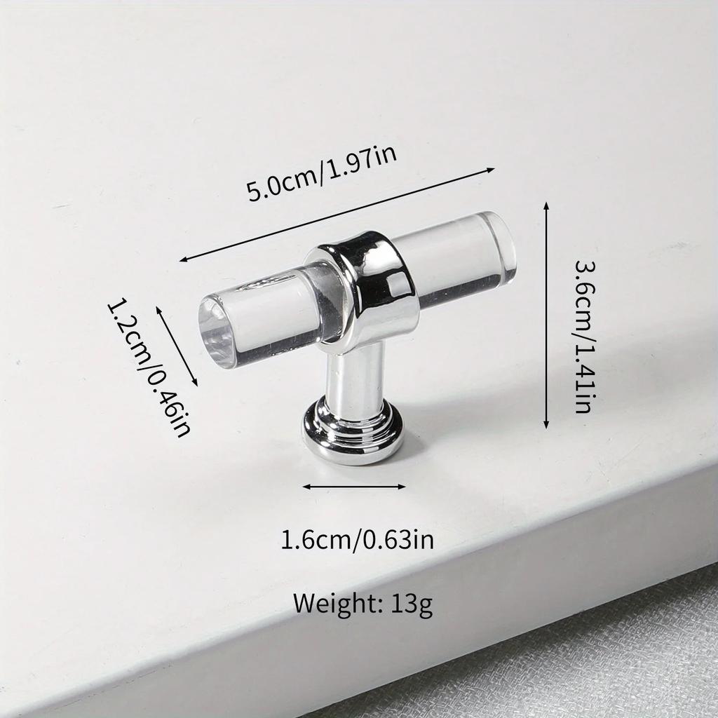 1pc Of Modern Minimalist Acrylic Handles - Perfect For Wardrobe Doors, Drawers, Cabinets & Shoe Cabinets!