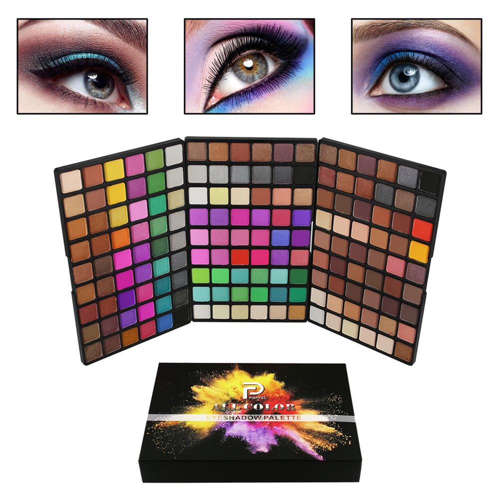162 Colors Cosmetic Powder Eyeshadow  Makeup Set Matt Available