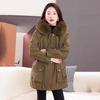 Kaiser Women's Fox Fur Collar Rabbit Fur Lined Parka Coat