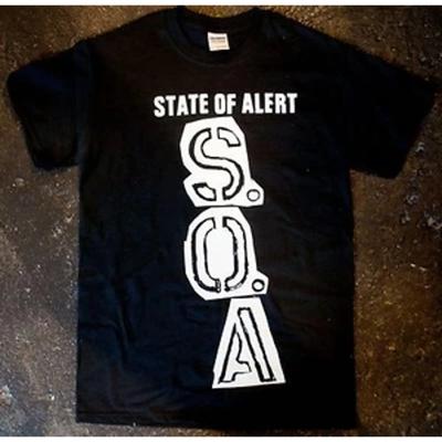 Soa State Of Alert T Shirt Punk Oi Kbd Rollins Minor Issue Teen Fugazi Vintage Washed Soft Graphic Top For Everyday Wear