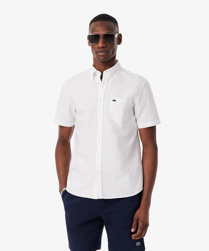 LACOSTE Men'S Short Sleeve Oxford Shirt Ch1917-56G 001