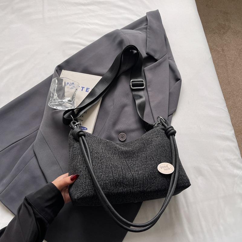 Denim Bag Women's Large-capacity Autumn New Fashionable Casual Messenger Bag One Shoulder Underarm Dumpling Bag