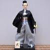 Traditional Japanese Samurais Dolls with Kimonos Figurine In Kimonos for Decoration