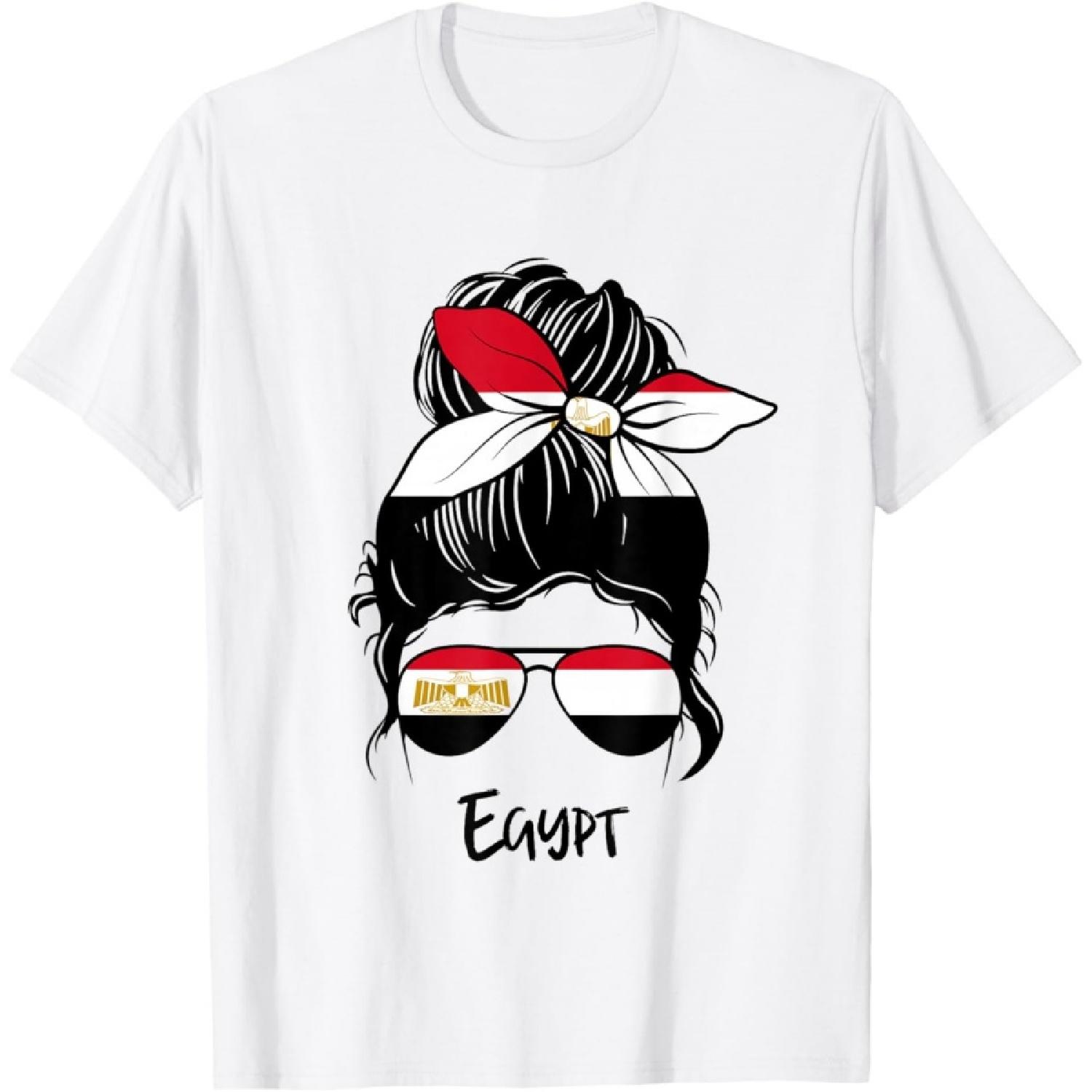 Egypt Girl Egyptian girl Egypt woman flag T-Shirt S