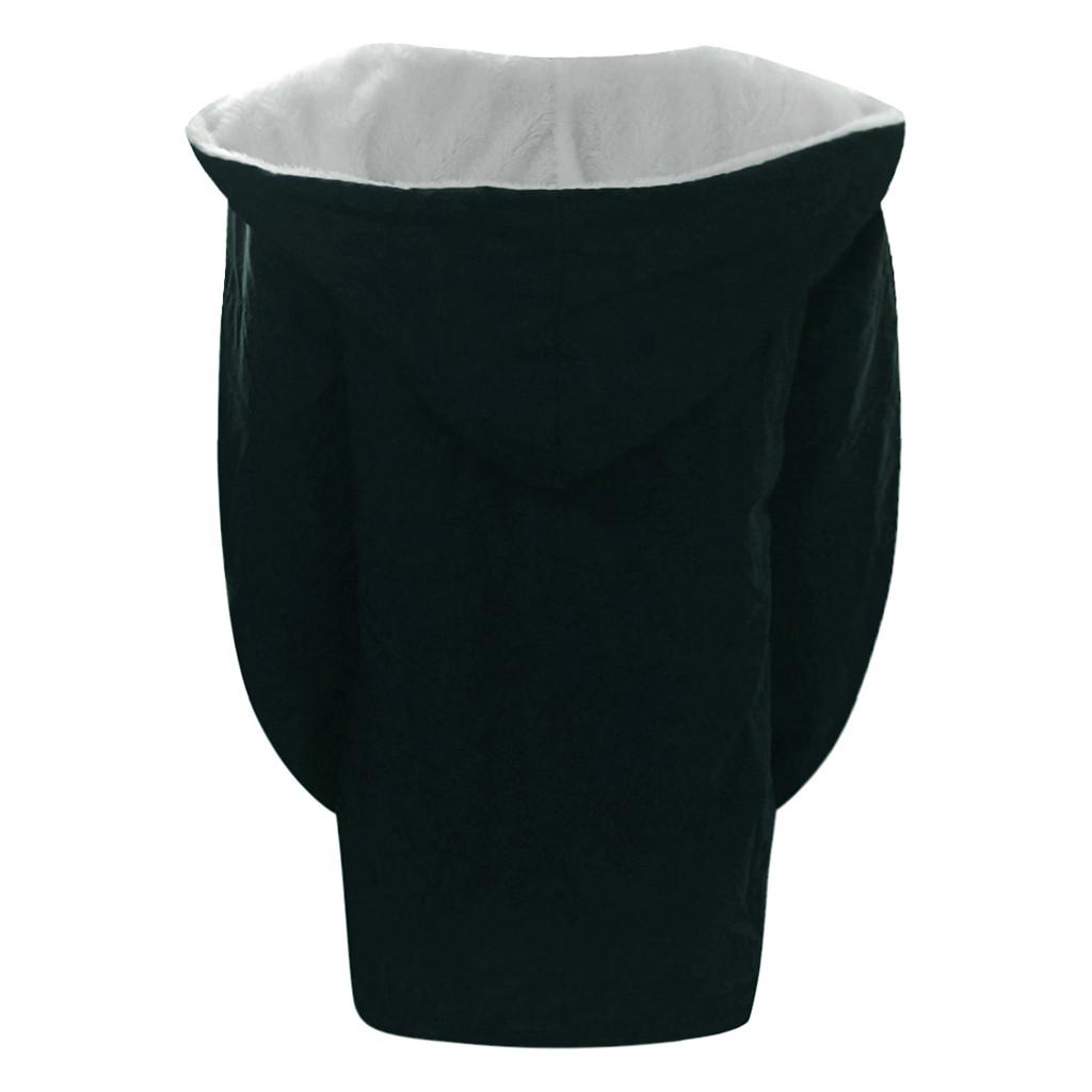 Mote Kvinner Vinter Tykke Kåper Langermet Varm Jakke Yttertøy Glidelås Kåpe