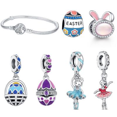 Easter Bead Original Pendant Copper Rabbit Charm Fit Bracelet Diy For Women Classic Easter Gift Fashion