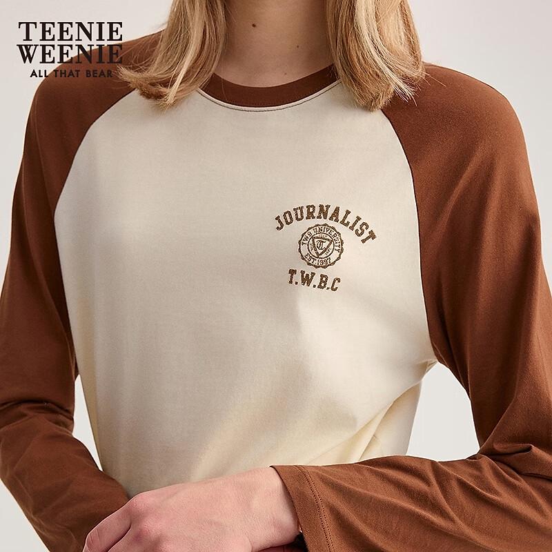 Teenie Weenie Women's Color-Block Raglan Long Sleeve T-Shirt