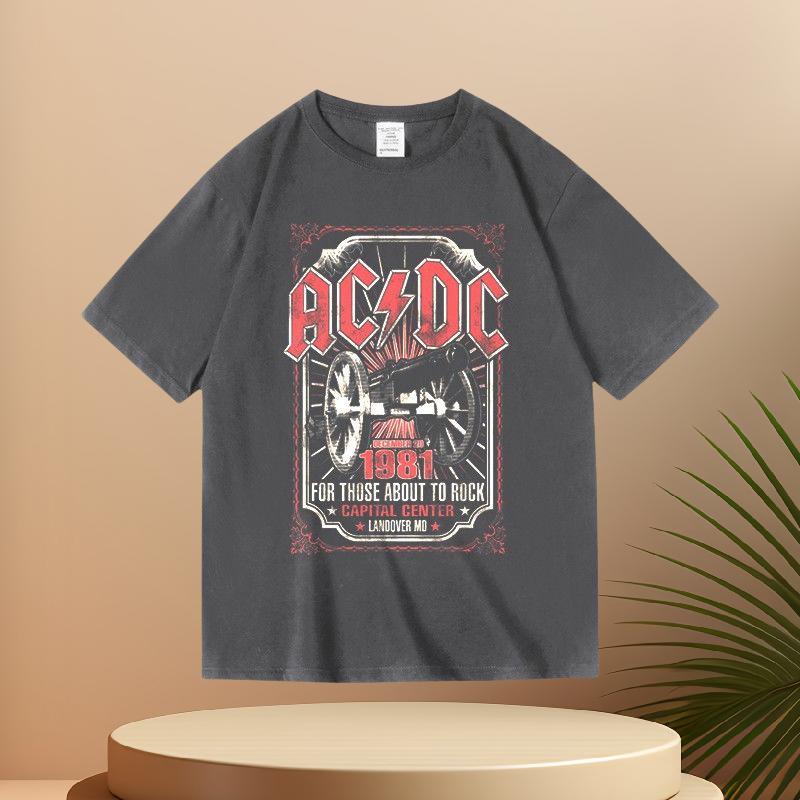 Summer New Cotton Short Sleeve Printed T-shirt for Men and Women Rock Pink Floyd Band Pink Floyd Printed T-shirt