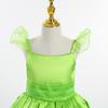 Children's Halloween Green Fairy Tinkerbell Costume Dress