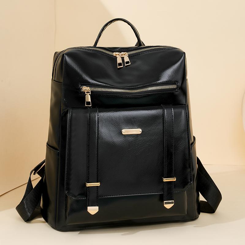 PU Rucksack Retro Großer Fassungsvermögen Rucksack Damen Reisetasche