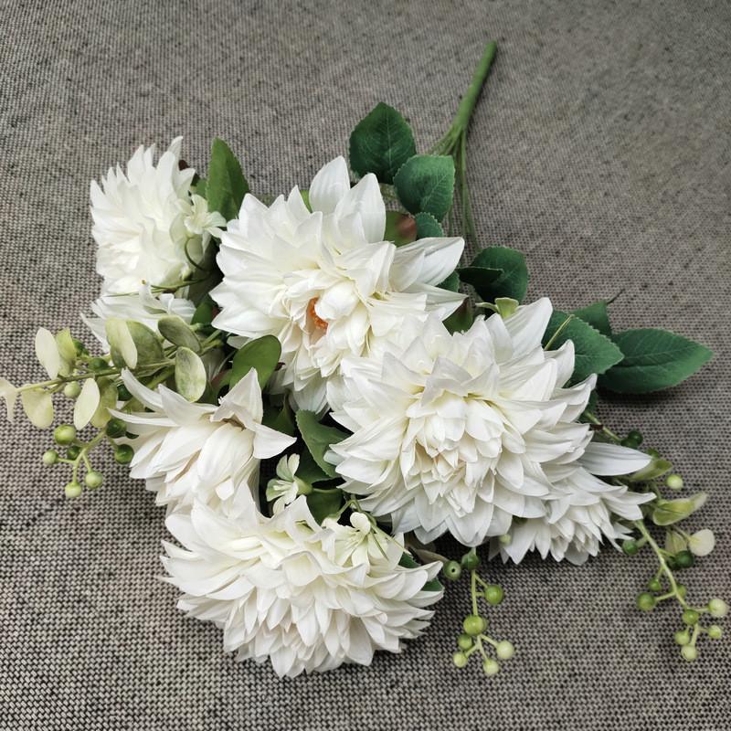 

Скандинавский большой букет из искусственных цветов ромашки для домашнего декора и свадебных композиций белый