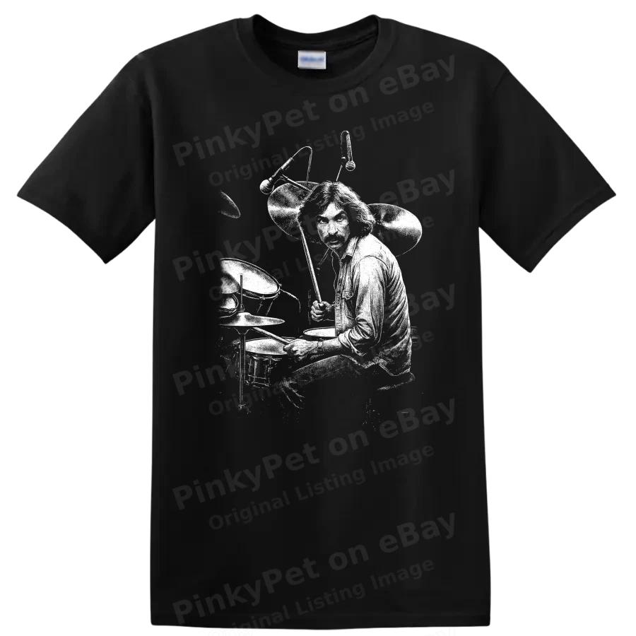 Nick Mason Rock Legends T-Shirt Pink Floyd Tribute Schlagzeuger Porträt Tee